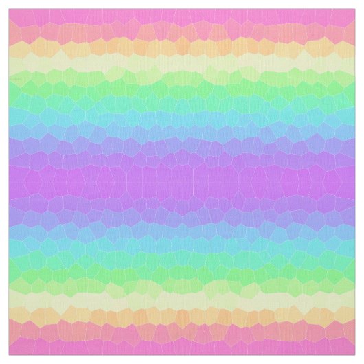 Rainbooggeometrische stripte stof (Swatch)