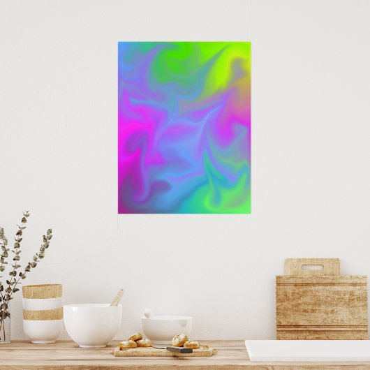 Rainbooggezicht Poster (Keuken)