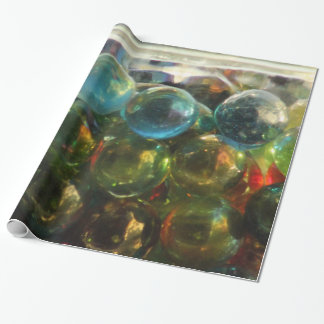 Rainboogglas Marbles High Gloss Wrapping Paper Cadeaupapier