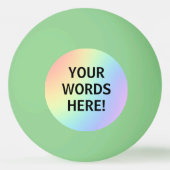 Rainbooggloed in de donkerpingbal pingpongbal (Voorkant)