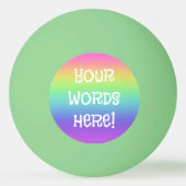 Rainbooggloed in de donkerpingbal pingpongbal (Voorkant)