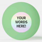 Rainbooggloed in de donkerpingbal pingpongbal (Voorkant)