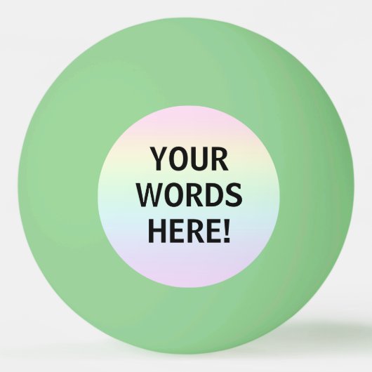 Rainbooggloed in de donkerpingbal pingpongbal (Voorkant)