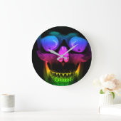 Rainbooggloed Skull Surreal Gothic Horror Grote Klok (Huis)