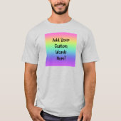 Rainbooggradiënt Aangepast T-shirt (Voorkant)