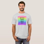 Rainbooggradiënt Aangepast T-shirt (Voorkant volledig)
