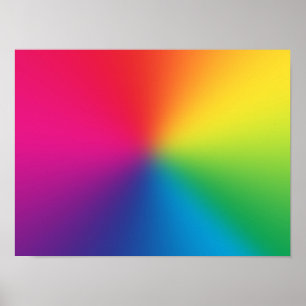 Rainbooggradiënt Gepersonaliseerd Sjabloon - Rain Poster