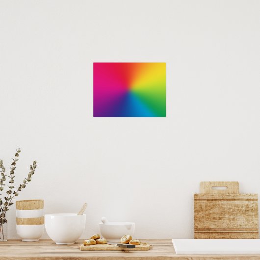 Rainbooggradiënt Gepersonaliseerd Sjabloon - Rainb Poster (Keuken)