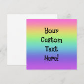 Rainbooggradiënt Gepersonaliseerd Wenskaart (Voorkant / Achterkant)