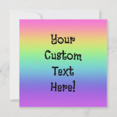 Rainbooggradiënt Gepersonaliseerd Wenskaart (Voorkant)