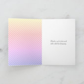 rainbooggradiënt ingecheckt patroon dank u kaart (Binnen)