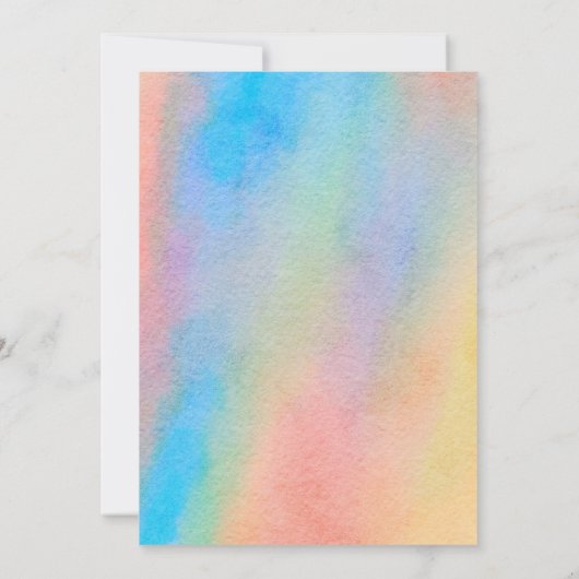 Rainbooggradiënt kerstfeestdag fotokaart kaart (Achterkant)