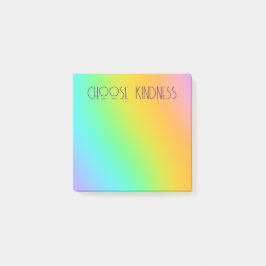 Rainbooggradiënt "Kindness kiezen" Post-it® Notes