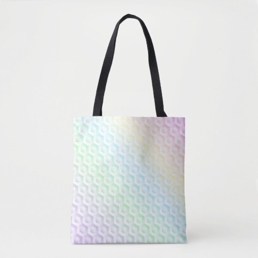 Rainbooggradiënt, kleurrijke pastelwaterverf tote bag (Voorkant)