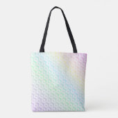 Rainbooggradiënt, kleurrijke pastelwaterverf tote bag (Achterkant)