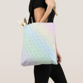 Rainbooggradiënt, kleurrijke pastelwaterverf tote bag (Dichtbij)