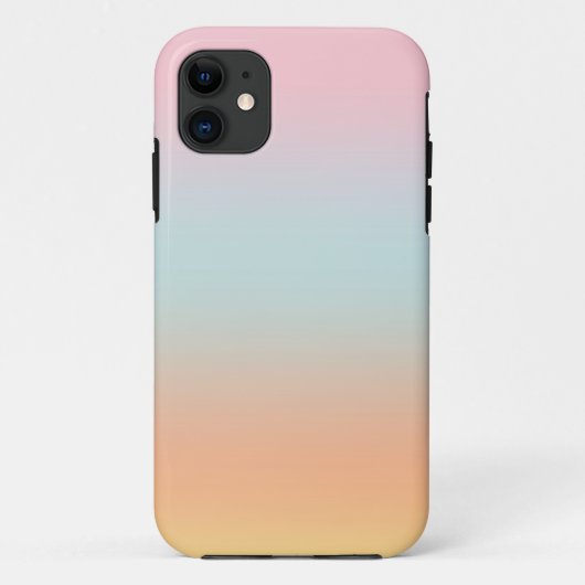 Rainbooggradiënt Ombre Roze Blauwe Klep Aangepast Case-Mate iPhone Case (Achterkant)