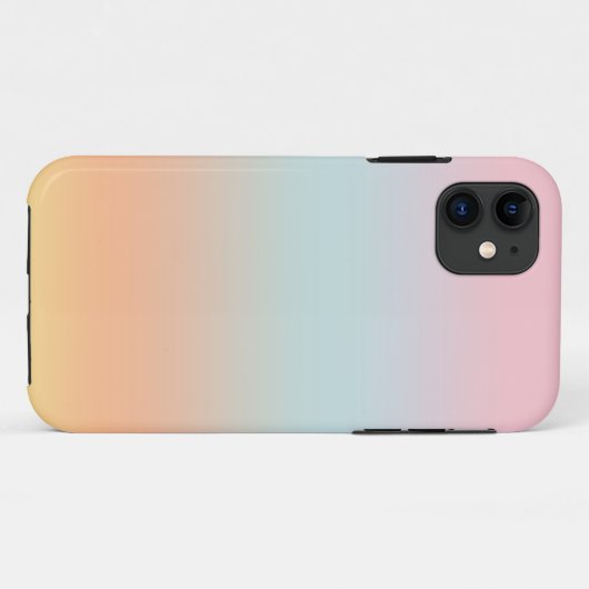Rainbooggradiënt Ombre Roze Blauwe Klep Aangepast Case-Mate iPhone Case (Achterkant (horizontaal))