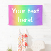 Rainbooggradiënt, persoonlijke partijbanner spandoek (Insitu)