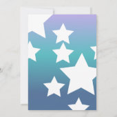 Rainbooggradiënt Stars Elke leeftijd kleurrijke ui Kaart (Achterkant)