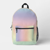 Rainbooggradiënt van pasta bedrukte rugzak (Voorkant)