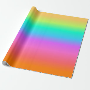 Rainbooggradiënt van pasta cadeaupapier