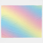 Rainbooggradiënt van pasta fleece deken (Voorkant (Horizontaal))