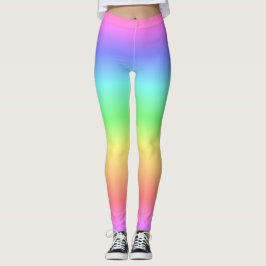 Rainbooggradiënt van pasta leggings