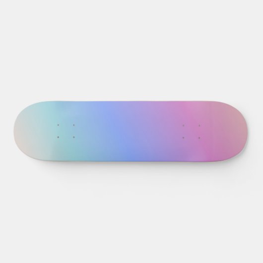 Rainbooggradiënt van pasta persoonlijk skateboard (Horizontaal)