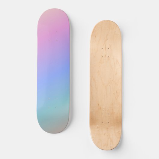 Rainbooggradiënt van pasta persoonlijk skateboard (Voorkant)