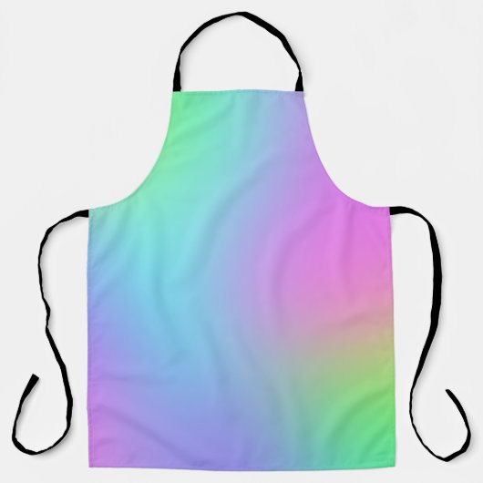 Rainbooggradiënt van pasta schort (Voorkant)