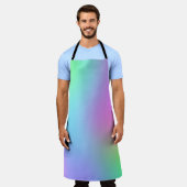 Rainbooggradiënt van pasta schort (Gedragen)