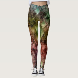 Rainbooggradiëntdrakenschalen Leggings