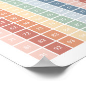 Rainbooggrafiek 1-100 Classroom Decor Poster (Hoek)