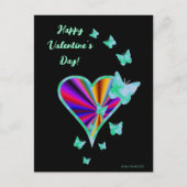 Rainbooghart en vlinder briefkaart (Voorkant)