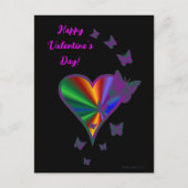 Rainbooghart en vlinder briefkaart (Voorkant)