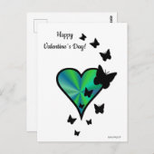 Rainbooghart en vlinder briefkaart (Voorkant / Achterkant)