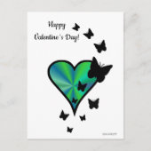 Rainbooghart en vlinder briefkaart (Voorkant)