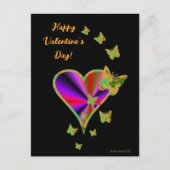 Rainbooghart en vlinder briefkaart (Voorkant)