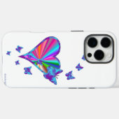 Rainbooghart en vlinder Case-Mate iPhone case (Achterkant (horizontaal))