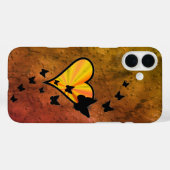 Rainbooghart en vlinder Case-Mate iPhone case (Achterkant (horizontaal))