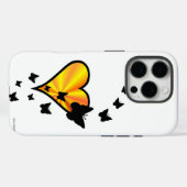 Rainbooghart en vlinder Case-Mate iPhone case (Achterkant (horizontaal))