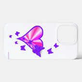Rainbooghart en vlinder Case-Mate iPhone case (Achterkant (horizontaal))