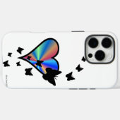 Rainbooghart en vlinder Case-Mate iPhone case (Achterkant (horizontaal))