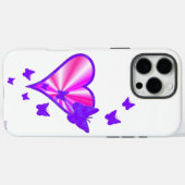 Rainbooghart en vlinder Case-Mate iPhone case (Achterkant (horizontaal))