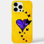 Rainbooghart en vlinder Case-Mate iPhone case (Achterkant)