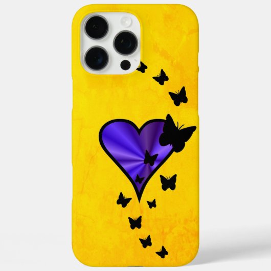 Rainbooghart en vlinder Case-Mate iPhone case (Achterkant)