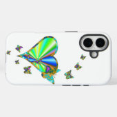 Rainbooghart en vlinder Case-Mate iPhone case (Achterkant (horizontaal))