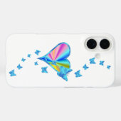 Rainbooghart en vlinder Case-Mate iPhone case (Achterkant (horizontaal))