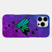 Rainbooghart en vlinder iPhone hoesje (Achterkant horizontaal)